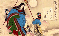 月宮迎 輝夜姬○月岡芳年『月百姿』