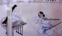 熱田神宮緣起 倭姬命授神劍於日本武尊○愛知縣名古屋市熱田區神宮 熱田神宮/朱鳥